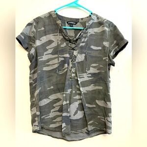 Express women top - Army colors